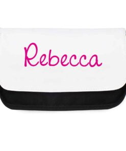 Personalised Pink Name Island Make Up Bag