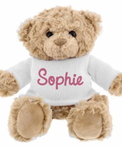 Personalised Pink Name Only Teddy Bear