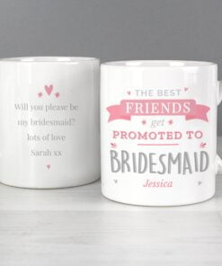 Personalised Pink Promoted To Mug