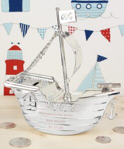 Personalised Pirate Ship Money Box