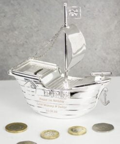 Personalised Pirate Ship Money Box