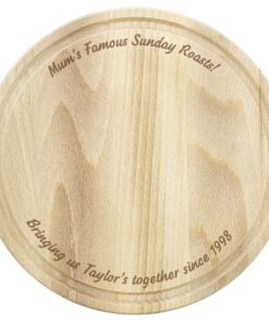 Personalised Plain Round Chopping Board