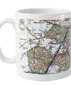 Personalised Present Day Edition Map Mug