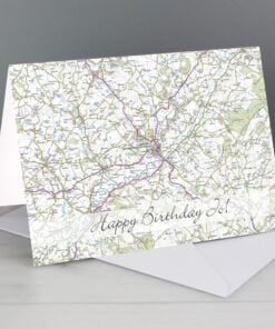 Personalised Present Day Map Card
