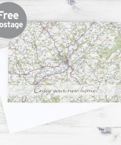Personalised Present Day Map Card