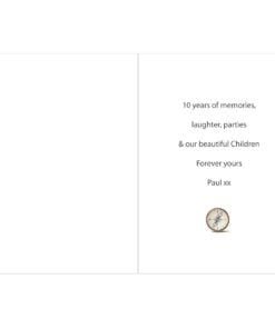 Personalised Present Day Map Compass Card