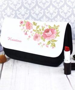 Personalised Pretty Rose Make Up Bag