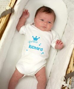Personalised Prince Baby Vest