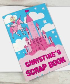 Personalised Princess & Unicorn – A4 Scrapbook
