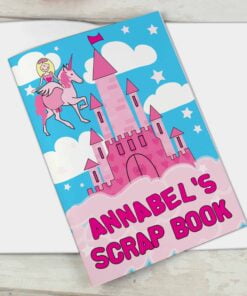 Personalised Princess & Unicorn – A4 Scrapbook