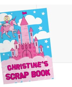Personalised Princess & Unicorn – A4 Scrapbook