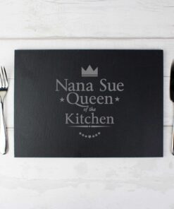 Personalised Queen of the Kitchen Slate Placemat