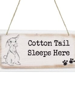 Personalised Rabbit Wooden Sign