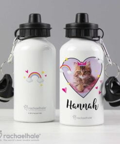 Personalised Rachael Hale Cute Cat Drinks Bottle