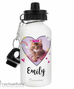 Personalised Rachael Hale Cute Cat Drinks Bottle