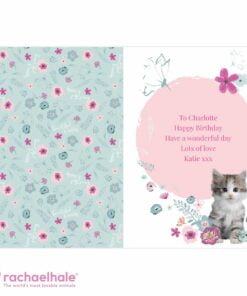 Personalised Rachael Hale Cute Kitten Card
