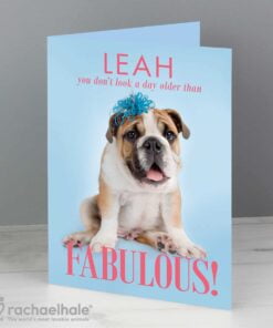 Personalised Rachael Hale Fabulous Birthday Card