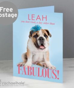 Personalised Rachael Hale Fabulous Birthday Card