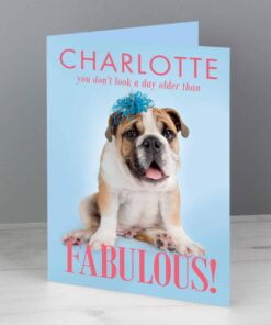 Personalised Rachael Hale Fabulous Birthday Card