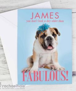Personalised Rachael Hale Fabulous Birthday Card