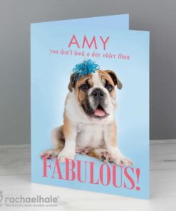 Personalised Rachael Hale Fabulous Birthday Card