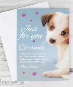 Personalised Rachael Hale ‘Just for You’ Puppy Card
