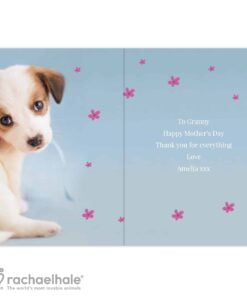 Personalised Rachael Hale ‘Just for You’ Puppy Card