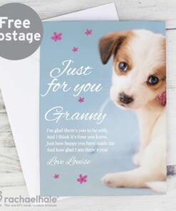 Personalised Rachael Hale ‘Just for You’ Puppy Card