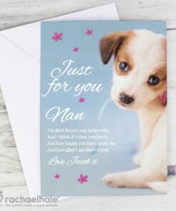 Personalised Rachael Hale ‘Just for You’ Puppy Card