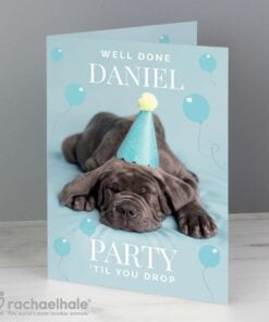 Personalised Rachael Hale ‘Party ‘Til You Drop’ Card