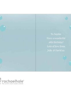 Personalised Rachael Hale ‘Party ‘Til You Drop’ Card