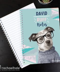 Personalised Rachael Hale ‘Ruff Notes’ Dog A5 Notebook