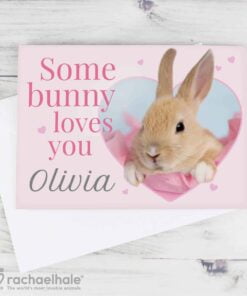 Personalised Rachael Hale ‘Some Bunny’ Card