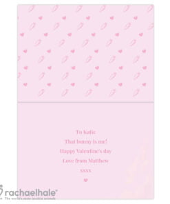 Personalised Rachael Hale ‘Some Bunny’ Card