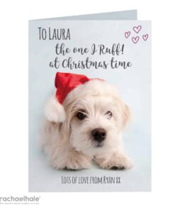 Personalised Rachael Hale Terrier Christmas Card