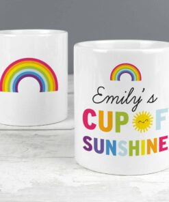 Personalised Rainbow Cup of Sunshine Mug