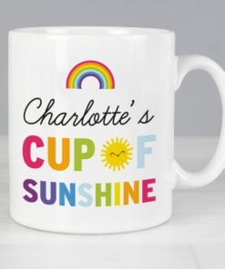 Personalised Rainbow Cup of Sunshine Mug