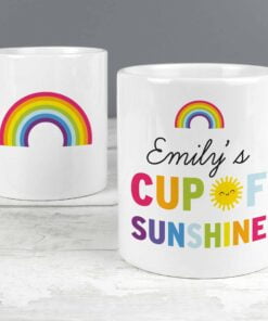 Personalised Rainbow Cup of Sunshine Mug