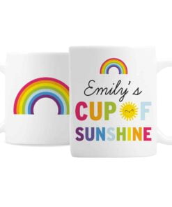 Personalised Rainbow Cup of Sunshine Mug