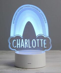Personalised Rainbow LED Colour Changing Night Light