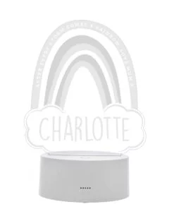 Personalised Rainbow LED Colour Changing Night Light