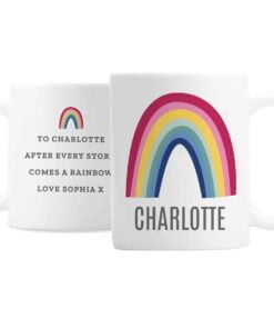 Personalised Rainbow Mug