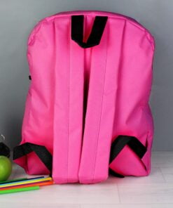Personalised Rainbow Pink Backpack