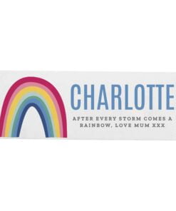 Personalised Rainbow Wooden Block Sign