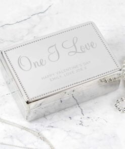 Personalised Rectangular Jewellery Box