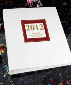 Personalised Red Square Traditional Album