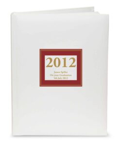 Personalised Red Square Traditional Album