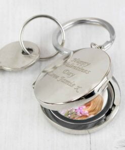 Personalised Round Photo Keyring