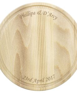 Personalised Round Wooden Chopping Board