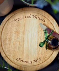 Personalised Round Wooden Chopping Board